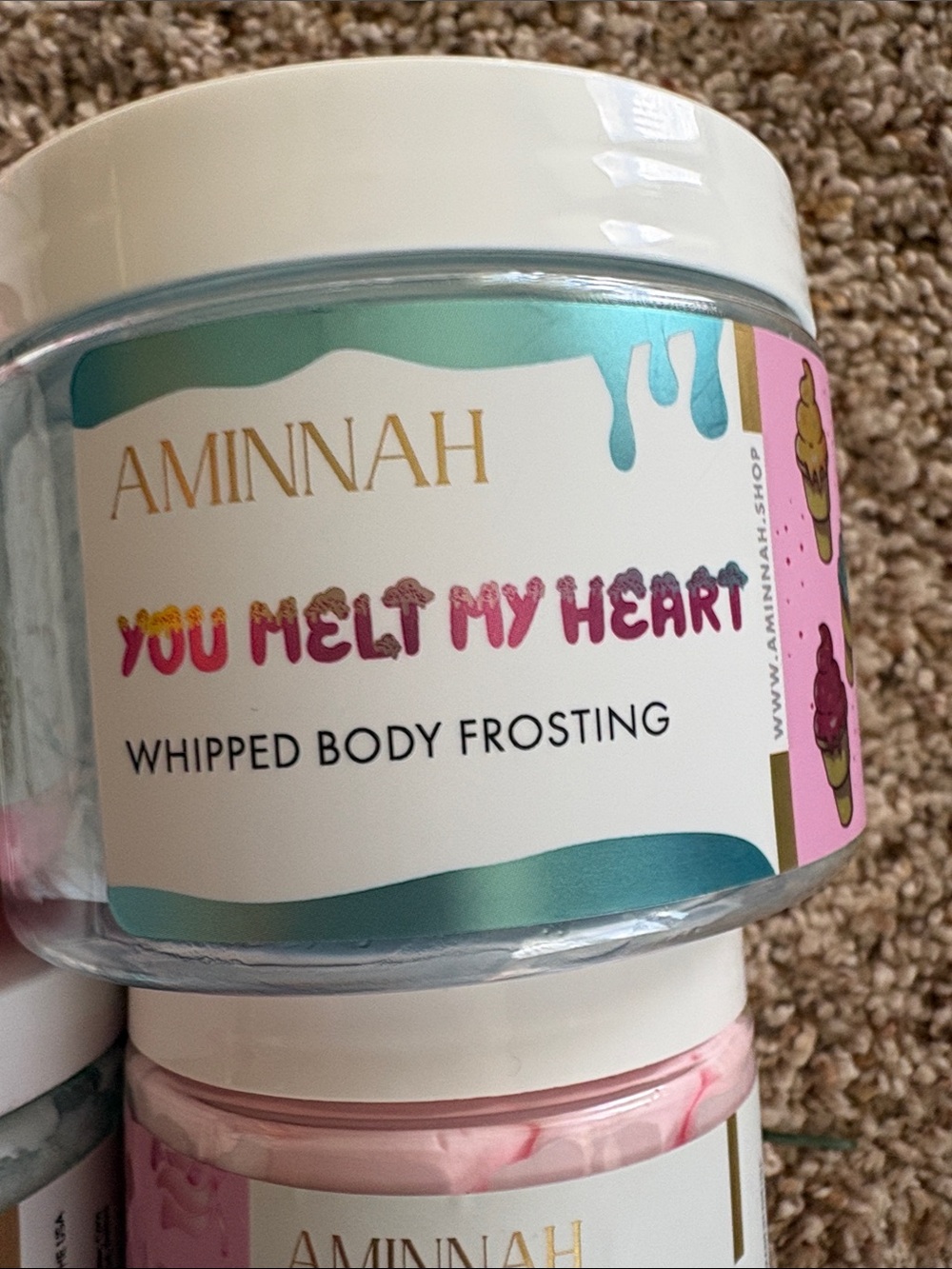 AMINNAH Pink & Pastel Bath & Body Moisturizer Set - Whipped Butters & Scrubs - Picture 8 of 9